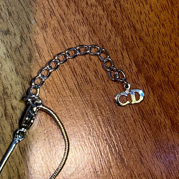 Authentic Dior Logo Pendant with Chain - Picture 7 of 7